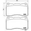 Jeu de 4 plaquettes de frein avant BREMBO P 54 039 - Visuel 2