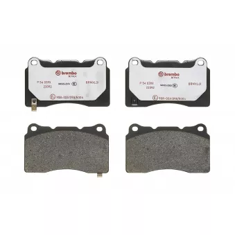 Jeu de 4 plaquettes de frein avant BREMBO P 54 039X