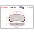 Jeu de 4 plaquettes de frein avant BREMBO P 54 041 - Visuel 2