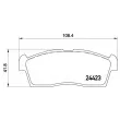 Jeu de 4 plaquettes de frein avant BREMBO P 54 049 - Visuel 2