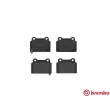 Jeu de 4 plaquettes de frein arrière BREMBO P 54 052 - Visuel 1