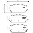 Jeu de 4 plaquettes de frein avant BREMBO P 54 053 - Visuel 2