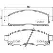 Jeu de 4 plaquettes de frein avant BREMBO P 54 055 - Visuel 2