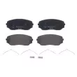 Jeu de 4 plaquettes de frein avant BREMBO P 54 059 - Visuel 1