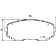 Jeu de 4 plaquettes de frein avant BREMBO P 54 060 - Visuel 2
