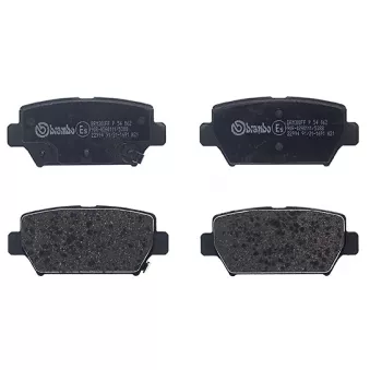 Jeu de 4 plaquettes de frein arrière BREMBO P 54 062