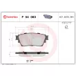 Jeu de 4 plaquettes de frein arrière BREMBO P 54 063 - Visuel 2