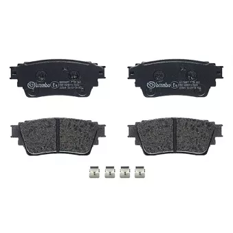 Jeu de 4 plaquettes de frein arrière BREMBO P 54 063