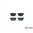Jeu de 4 plaquettes de frein arrière BREMBO P 56 010 - Visuel 1