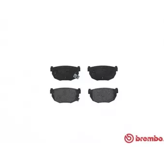Jeu de 4 plaquettes de frein arrière BREMBO P 56 010