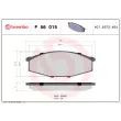 Jeu de 4 plaquettes de frein avant BREMBO P 56 015 - Visuel 2