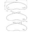 Jeu de 4 plaquettes de frein avant BREMBO P 56 019 - Visuel 2