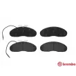 Jeu de 4 plaquettes de frein avant BREMBO P 56 019 - Visuel 1