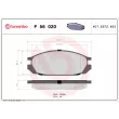Jeu de 4 plaquettes de frein arrière BREMBO P 56 020 - Visuel 2