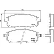Jeu de 4 plaquettes de frein avant BREMBO P 56 021 - Visuel 2