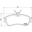 Jeu de 4 plaquettes de frein avant BREMBO P 56 022 - Visuel 2