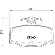 Jeu de 4 plaquettes de frein arrière BREMBO P 56 024 - Visuel 2