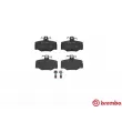 Jeu de 4 plaquettes de frein arrière BREMBO P 56 024 - Visuel 1
