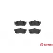 Jeu de 4 plaquettes de frein arrière BREMBO P 56 029 - Visuel 1