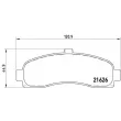 Jeu de 4 plaquettes de frein avant BREMBO P 56 031 - Visuel 2