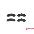 Jeu de 4 plaquettes de frein avant BREMBO P 56 031 - Visuel 1