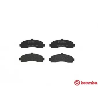 Jeu de 4 plaquettes de frein avant BREMBO