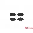 Jeu de 4 plaquettes de frein arrière BREMBO P 56 032 - Visuel 1