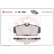 Jeu de 4 plaquettes de frein avant BREMBO P 56 036 - Visuel 2