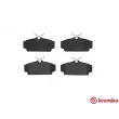 Jeu de 4 plaquettes de frein avant BREMBO P 56 036 - Visuel 1