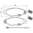 Jeu de 4 plaquettes de frein avant BREMBO P 56 038 - Visuel 2
