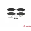 Jeu de 4 plaquettes de frein avant BREMBO P 56 038 - Visuel 1