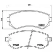 Jeu de 4 plaquettes de frein avant BREMBO P 56 039 - Visuel 2