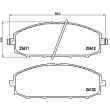 Jeu de 4 plaquettes de frein avant BREMBO P 56 041 - Visuel 2