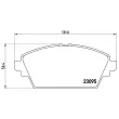 Jeu de 4 plaquettes de frein avant BREMBO P 56 044 - Visuel 2