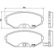 Jeu de 4 plaquettes de frein avant BREMBO P 56 045 - Visuel 2