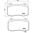 Jeu de 4 plaquettes de frein avant BREMBO P 56 047 - Visuel 2