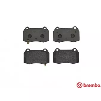 Jeu de 4 plaquettes de frein avant BREMBO