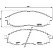 Jeu de 4 plaquettes de frein avant BREMBO P 56 049 - Visuel 2