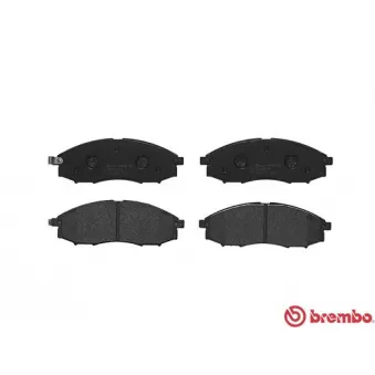 Jeu de 4 plaquettes de frein avant BREMBO P 56 049