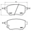 Jeu de 4 plaquettes de frein avant BREMBO P 56 051 - Visuel 2