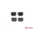 Jeu de 4 plaquettes de frein arrière BREMBO P 56 054 - Visuel 1