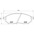 Jeu de 4 plaquettes de frein avant BREMBO P 56 058 - Visuel 2