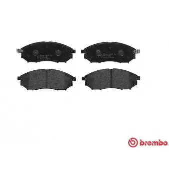 Jeu de 4 plaquettes de frein avant BREMBO P 56 058