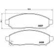 Jeu de 4 plaquettes de frein avant BREMBO P 56 059 - Visuel 2