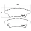 Jeu de 4 plaquettes de frein arrière BREMBO P 56 060 - Visuel 2