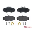 Jeu de 4 plaquettes de frein avant BREMBO P 56 061 - Visuel 1