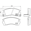 Jeu de 4 plaquettes de frein avant BREMBO P 56 064 - Visuel 2