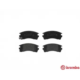 Jeu de 4 plaquettes de frein avant BREMBO P 56 064