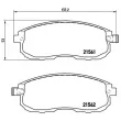 Jeu de 4 plaquettes de frein avant BREMBO P 56 065 - Visuel 2