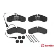 Jeu de 4 plaquettes de frein arrière BREMBO P 56 069 - Visuel 1
